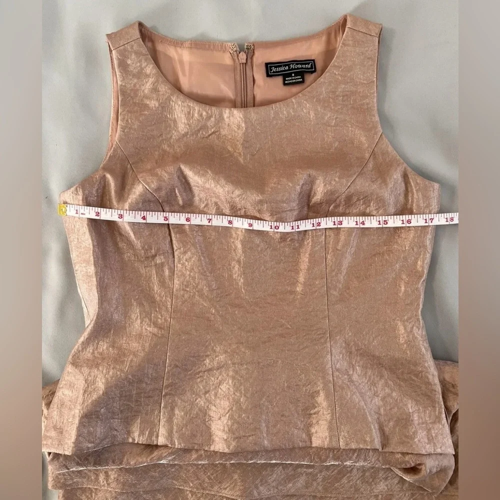 Jessica Howard 2 Piece Set Dress Jacket‎ Women's Size 8 Pink - Picture 10 of 16